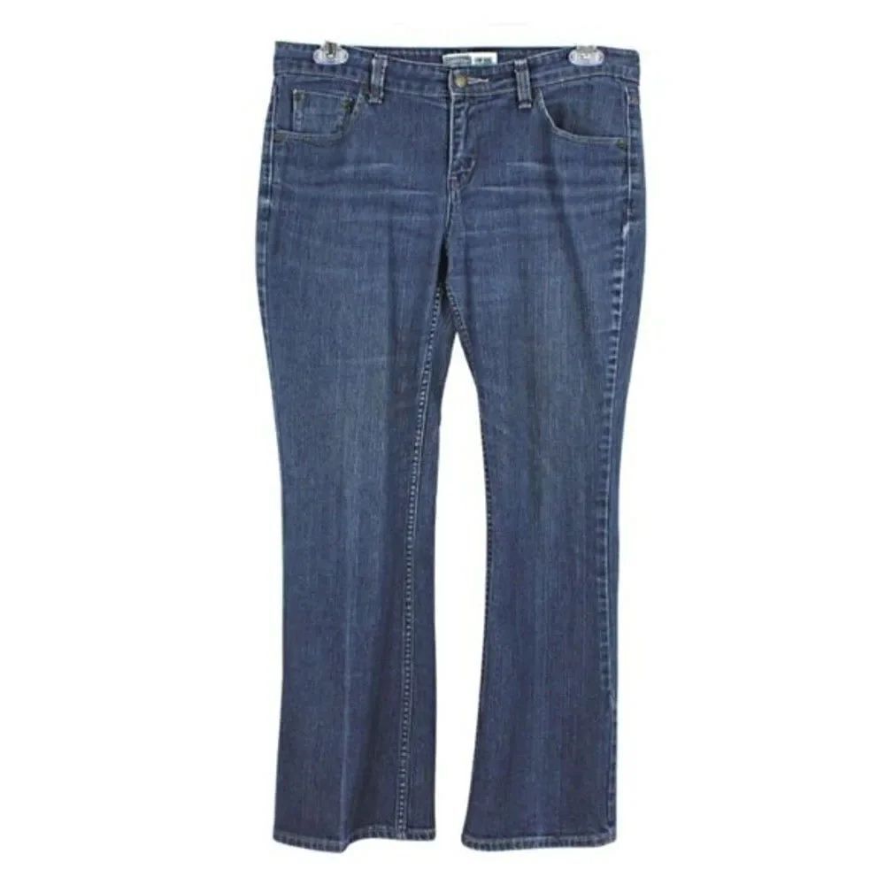 Levi’s Signature Bootcut Jeans Stretch Denim Low Rise Medium Wash Women's 12M